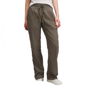 Lululemon Dance Studio Mid-Rise Pant Full Length Olive Green Size 4